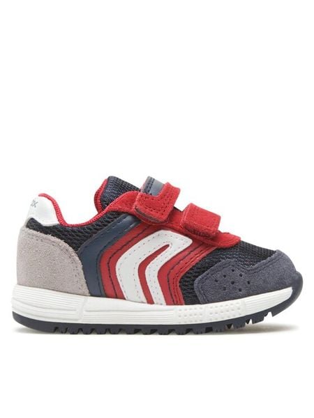 Geox Sneakersy B Alben Boy B043CD020FUC7217 M Czerwony. Czerwone buty sportowe chłopięce Geox, bez wzorów, z materiału, bez zapięcia. Za 279.99 zł.