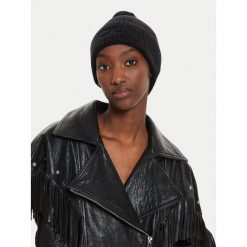 Czapka Calvin Klein. Czarne czapki i kapelusze damskie Calvin Klein, na zimę, bez wzorów. Za 249.99 zł.