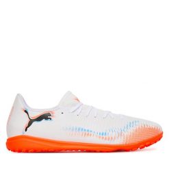 Buty do piłki nożnej Puma. Białe buty sportowe męskie Puma, bez zapięcia, do piłki nożnej. Za 209.99 zł.