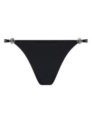 Guess Stringi O5BE14 KCF20 Czarny. Czarne stringi damskie Guess, xl, z aplikacjami, z syntetyku. Za 179.99 zł.