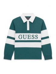 Guess Kurtka przejściowa L6RL09 WCFM0 Granatowy Regular Fit. Niebieskie kurtki i płaszcze dla chłopców Guess, z aplikacjami, z syntetyku, bez kaptura. Za 349.99 zł.