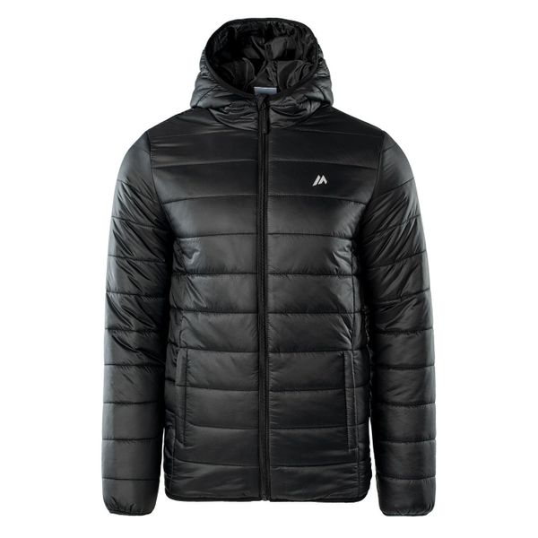 Kurtka Męska Pikowanie Maron. Czarne kurtki męskie MARTES ESSENTIALS, l, bez wzorów, z materiału, z kapturem. Za 150.99 zł.