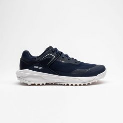 Buty do golfa damskie Inesis WW500 oddychające. Białe obuwie sportowe damskie INESIS, bez wzorów, z kauczuku, na golfa. W wyprzedaży za 149.99 zł.