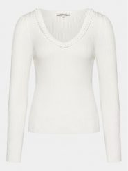Morgan Sweter 241-MCORDE Écru Slim Fit. Swetry damskie Morgan, xs, bez wzorów, z wiskozy, bez kołnierzyka, bez ramiączek, bez kaptura. Za 149.99 zł.
