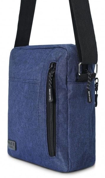 Męska, Materiałowa Torebka, Saszetka, Listonoszka - Pako Jeans - Granat. Niebieskie saszetki męskie Pako Jeans, z jeansu, małe. Za 45.00 zł.