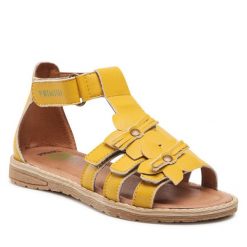 Sandały Primigi. Żółte sandały dziewczęce Primigi, bez zapięcia. Za 349.99 zł.
