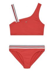 Tommy Hilfiger Strój kąpielowy UG0UG00805 Czerwony. Czerwone stroje kąpielowe dla dziewczynek Tommy Hilfiger, bez wzorów, z syntetyku. Za 129.99 zł.