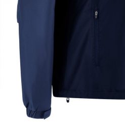 Kurtka przeciwdeszczowa Sale Sharks 2024/25. Niebieskie kurtki męskie Macron, s, bez wzorów, z materiału, eleganckie, bez kaptura. Za 354.50 zł.