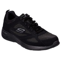 Buty Dynamight 2.0-Fallford Rozmiar 48.5 Czarny - 58363-BBK. Czarne buty sportowe męskie Skechers, bez zapięcia, trekkingowe. Za 199.99 zł.