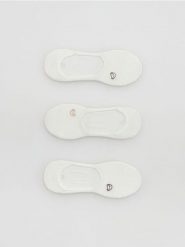 Stopki z nadrukiem 3 pack - złamana biel. Skarpety damskie Reserved, bez wzorów. Za 39.99 zł.