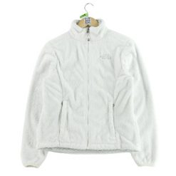 Second life - Kurtka polarowa TNF Osito dla kobiet - Stan bardzo dobry. Białe kurtki sportowe damskie The North Face, bez wzorów, z polaru, bez kaptura, trekkingowe. Za 190.31 zł.