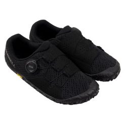 Buty do biegania damskie Merrell Vapor Glove 6. Czarne obuwie sportowe damskie Merrell, bez wzorów, z materiału, do biegania. Za 632.00 zł.