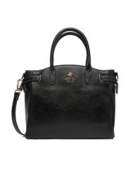 Beverly Hills Polo Club Torebka EO-BHPC-C-009-09 Czarny. Czarne torebki do ręki damskie Beverly Hills Polo Club, bez wzorów, z materiału, bez dodatków. Za 207.99 zł.