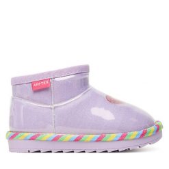 Śniegowce Agatha Ruiz de la Prada. Fioletowe śniegowce dziewczęce Agatha Ruiz de la Prada, bez zapięcia. Za 149.99 zł.