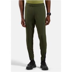 Spodnie męskie ODLO Pants regular length ZEROWEIGHT. Zielone spodnie sportowe męskie Odlo, na wiosnę, m, bez wzorów, z elastanu, do biegania. Za 399.99 zł.