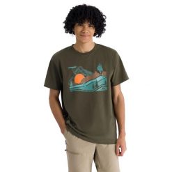T-shirt Męski Szybkoschnący Murray. Zielone t-shirty męskie Trespass, l, bez wzorów, z bawełny, bez kołnierzyka. Za 82.99 zł.