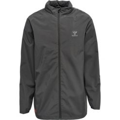 Kurtka do piłki nożnej męska Hummel Grid All Weather. Czarne bluzy męskie Hummel, m, bez wzorów, sportowe, bez kaptura. W wyprzedaży za 361.60 zł.