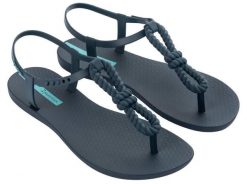 Sandały damskie Ipanema Class Infinity. Niebieskie sandały damskie Ipanema, bez wzorów, z materiału, bez obcasa, bez zapięcia. Za 83.99 zł.