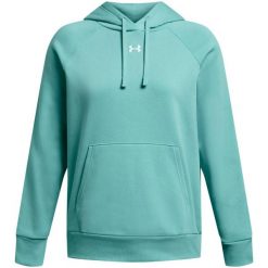Bluza Z Kapturem Damska Polar Rival. Zielone bluzy damskie Under Armour, l, bez wzorów, z polaru, z kapturem. Za 336.99 zł.