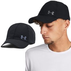 Czapka z daszkiem męska Under Armour Launch Adjustable Cap. Białe czapki i kapelusze męskie Under Armour, bez wzorów, sportowe. W wyprzedaży za 78.00 zł.