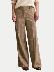 Marc O'Polo Spodnie palazzo 508 0150 10417 Beżowy Wide Fit. Brązowe spodnie materiałowe damskie Marc O'Polo, bez wzorów, z materiału. Za 769.99 zł.