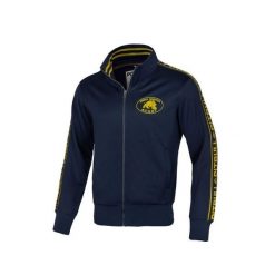 Bluza męska Pitbull rozpinana Oldschool Tape Logo Rugby Arka Gdynia. Niebieskie bluzy męskie PITBULL, m, bez wzorów, bez kaptura. Za 199.00 zł.