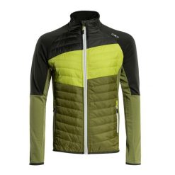Kurtka hybrydowa męska CMP. Żółte kurtki męskie CMP, na zimę, m, bez wzorów, sportowe, bez kaptura. Za 179.99 zł.