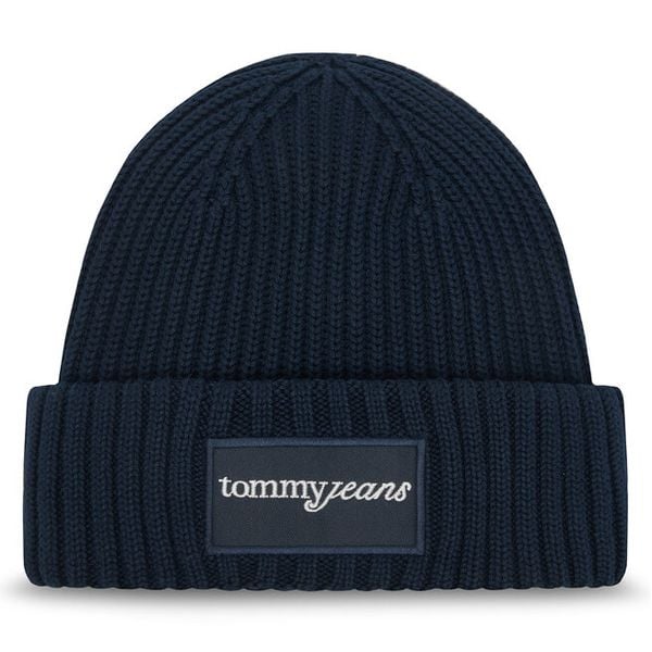 Czapka Tommy Jeans. Niebieskie czapki i kapelusze damskie Tommy Jeans, na zimę, bez wzorów, z jeansu. Za 149.99 zł.