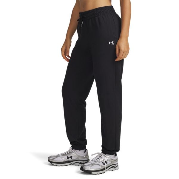 Under Armour SPORT TERRY JOGGER Spodnie dresowe damskie. Czarne spodnie dresowe damskie Under Armour, l, bez wzorów, z dresówki, na fitness i siłownię. W wyprzedaży za 162.99 zł.