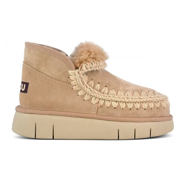 MOU Eskimo Bounce Sneaker Śniegowce damskie. Brązowe śniegowce i trapery damskie Mou, z materiału. W wyprzedaży za 823.99 zł.