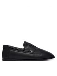 Calvin Klein Półbuty Ess Boatshoe Lth HW0HW03116 Czarny. Czarne półbuty damskie Calvin Klein, bez wzorów, ze skóry, bez obcasa, na płaskiej podeszwie, bez zapięcia. Za 569.99 zł.