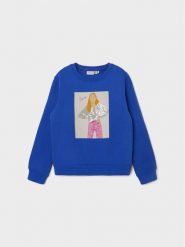 NAME IT Bluza 13221346 Niebieski Regular Fit. Niebieskie bluzy dla dziewczynek Name it, bez wzorów, z bawełny, bez ramiączek, bez kaptura. Za 89.99 zł.