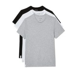 T-shirt męski sportowy Lacoste TH3451-00-BXY 3pack. Koszulki sportowe męskie Lacoste, m, bez wzorów, sportowe, bez kołnierzyka. Za 219.00 zł.
