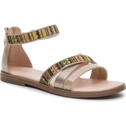 Sandały GEOX - J S.Karly G. I J9235I 0DSNF C2L3Q D Lt Gold/Green. Sandały dziewczęce marki Geox. Za 259.00 zł.