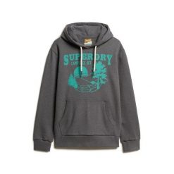 Bluza z kapturem z wzorem Superdry Outdoor. Szare bluzy męskie Superdry., m, bez wzorów, z materiału, z kapturem. Za 383.25 zł.