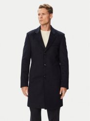 BOSS Płaszcz wełniany H-Hyde-264 50571557 Granatowy Slim Fit. Niebieskie płaszcze męskie Boss, na zimę, m, bez wzorów, z wełny, bez kaptura. Za 2,399.00 zł.