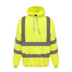 Męska Odblaskowa Bluza Z Kapturem. Żółte bluzy męskie YOKO, m, bez wzorów, z kapturem, trekkingowe. Za 179.99 zł.