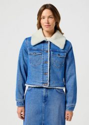 WRANGLER DAMSKA KURTKA SHERPA JACKET ONCE LOVED 112356629 W41N017501. Kurtki damskie Wrangler, xl, bez wzorów, bez kaptura. Za 359.99 zł.