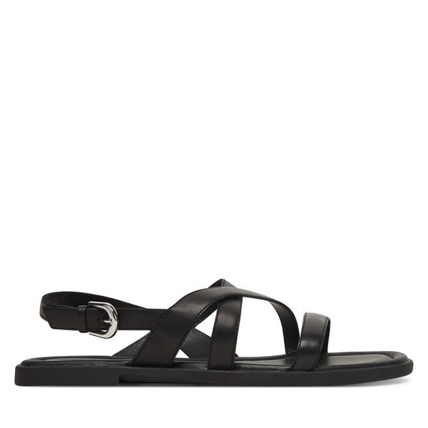 Sandały Vagabond Shoemakers. Czarne sandały damskie Vagabond Shoemakers, bez wzorów, bez obcasa, na płaskiej podeszwie, bez zapięcia. Za 247.99 zł.
