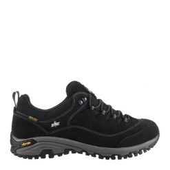 Buty trekkingowe męskie LOMER Sella II Mtx Suede zamszowe. Czarne eleganckie półbuty Lomer, z gumy, eleganckie, bez zapięcia. Za 799.99 zł.