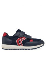 Geox Sneakersy J Alben J459EC 1454 C0735 S Granatowy. Niebieskie buty sportowe chłopięce Geox, bez wzorów, z materiału, bez zapięcia. Za 169.99 zł.