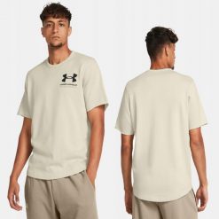 T-Shirt Koszulka Męska Under Armour Sportowa. Brązowe koszulki sportowe męskie Under Armour, m, bez wzorów, sportowe, bez kołnierzyka. W wyprzedaży za 139.11 zł.
