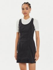 Lee Sukienka jeansowa Foreverfit 112355124 Czarny Slim Fit. Czarne sukienki damskie Lee, m, bez wzorów, z jeansu, bez kołnierzyka, bez ramiączek. Za 224.99 zł.