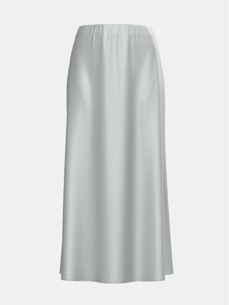 Vila Spódnica midi Lisa 14104074 Szary Slim Fit. Szare spódnice damskie Vila, bez wzorów, z syntetyku, midi. Za 99.99 zł.