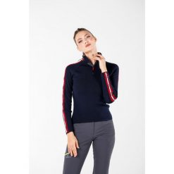 Sweter turystyczny damski Woolona 100% Merino. Niebieskie bluzy sportowe damskie WOOLONA, xl, bez wzorów, z wełny, bez kaptura, trekkingowe. W wyprzedaży za 648.00 zł.
