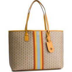 Torebka TORY BURCH - Gemini Link Convas Tote 53303 Daylily Gemini Link 783. Brązowe torebki do ręki damskie marki Tory Burch, z materiału. Za 1,139.00 zł.