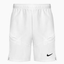 Spodenki tenisowe męskie Nike Court Dri-Fit Advantage 9". Białe buty sportowe męskie Nike, bez zapięcia, tenisowe, nike court, dri-fit (nike). Za 189.99 zł.