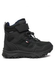 Tommy Hilfiger Śniegowce Fur Boot T1X5-33710-1492 S Czarny. Czarne buty zimowe chłopięce Tommy Hilfiger, bez wzorów, z materiału, bez zapięcia. Za 449.99 zł.