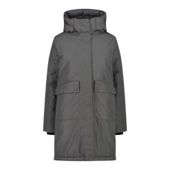Parka damska z kapturem CMP. Czarne parki damskie CMP, bez wzorów, z softshellu, z kapturem. Za 677.00 zł.