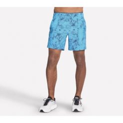 Spodenki Męskie Skechers. Niebieskie spodnie materiałowe męskie Skechers, m, bez wzorów. Za 164.99 zł.